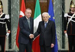 Cumhurbaşkanı Erdoğan, İtalyan mevkiraşı Mattarella ile bir araya geldi