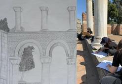 Tarihi kalede resim etkinliği