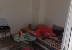 Birlikte yaşadığı kadını dövüp, bıçakladı