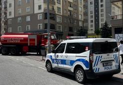 Kayseri'de 11'inci kattaki dairede çıkan yangında dumandan etkilendi