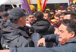 Kars'ta 1 Mayıs yürüyüşünde kısa süreli gerginlik