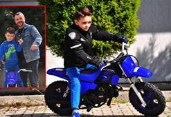 Babasıyla bindiği motosiklet tutkusu oldu; 6 yaşındaki Yağız motor yarışlarına hazırlanıyor