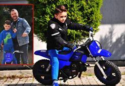 Babasıyla bindiği motosiklet tutkusu oldu; 6 yaşındaki Yağız motor yarışlarına hazırlanıyor
