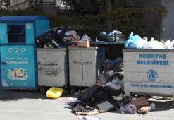 Beşiktaş sokaklarında çöp yığınları oluştu