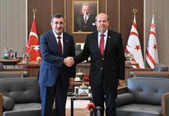 Cumhurbaşkanı Yardımcısı Yılmaz, KKTC Cumhurbaşkanı Tatar ile bir araya geldi