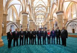 Cumhurbaşkanı Yardımcısı Yılmaz, KKTC Başbakanı Üstel ile Selimiye Camii’nde incelemelerde bulundu