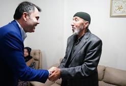 Bakan Kurum, köy evine konuk oldu