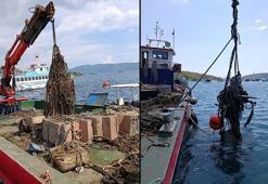 Bodrum'da deniz dibinden 130 ton katı atık çıktı