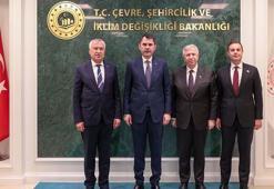 Bakan Kurum, Adana, Ankara ve Balıkesir büyükşehir belediye başkanlarını kabul etti