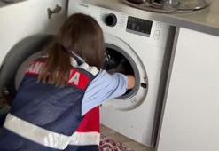 Çamaşır makinesi ile toprak altından silahlar çıktı; 16 gözaltı