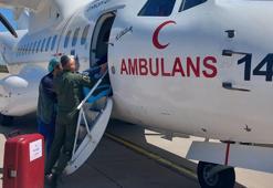 Kalp grefti, Hava Kuvvetleri'ne ait ambulans uçakla Ankara'ya getirildi