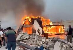 Bursa'da çıkan yangında 'tiny house' kullanılamaz hale geldi