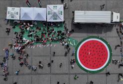 İstanbul’da kadınlardan Gazze’ye destek eylemi
