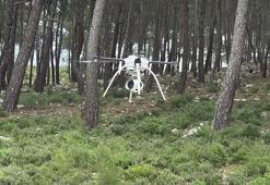 Bodrum'da orman yangınlara karşı dronlu önlem