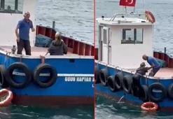 Kartal'da vapurdan denize düşen kadını balıkçılar kurtardı