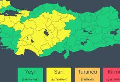 28 ilde sağanak ve fırtına nedeniyle 'sarı uyarı'