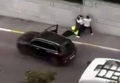Avcılar’da tekmeli yumruklu trafik kavgası kamerada