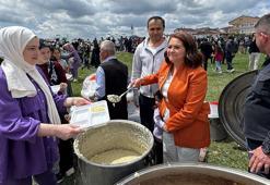 Tekirdağ'da keşkek şenliğinde 12 ton keşkek dağıtıldı