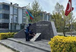 Hocalı Katliamı şehitlerinin anıldığı hitabeye zarar verildi