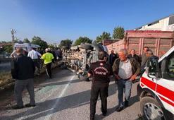 Kahramanmaraş’ta işçi servis minibüsü ile otomobil çarpıştı; 12 yaralı