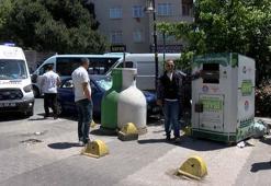 Maltepe’de giysi kumbarasında mahsur kalan çocuğu itfaiye kurtardı