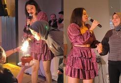 Ebru Polat, hayranının doğum gününü sahnede kutladı