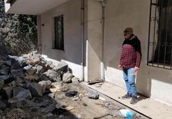 Binanın istinat duvarı çöktü, daire sahipleri ile müteahhit mahkemelik oldu