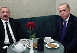 Cumhurbaşkanı Erdoğan, Azerbaycan Cumhurbaşkanı Aliyev ile bir araya geldi