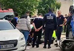 Avcılar'da kargo aracıyla motosiklet çarpıştı