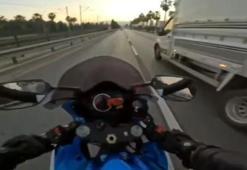Saatte 280 kilometre hız yaptığı videoları paylaşan motosiklet sürücüsü yakalandı