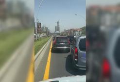 Düğün konvoyundakiler ambulansa yol vermedi; o anlar kamerada