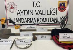 Aydın'da SİT alanında kaçak tarihi eser kazısına 3 gözaltı