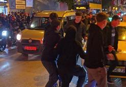 Bağdat Caddesi’nde Galatasaray taraftarlarının araçlarına saldırı