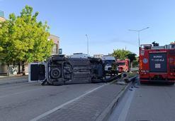 Ekip otosu kaza yaptı: 2'si polis, 5 yaralı