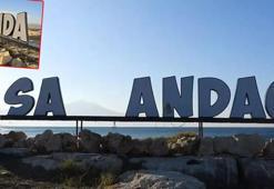 ‘Samandağ'ın kırılan kalp logosundan sonra ‘ğ’ harfi de çalındı