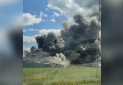 Gebze’de boya fabrikasında yangın