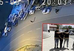 Mezarlıktaki otomobillerden hırsızlık şüphelisine suçüstü; havaya ateş açılarak yakalandı