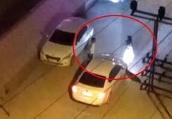 Kendisini takip eden sürücüyü ihbar etti; olay kamerada