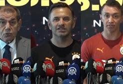 Galatasaray'da; Dursun Özbek, Okan Buruk ve Muslera'nın açıklamaları