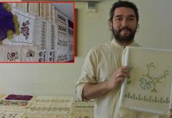 Unutulmaya yüz tutmuş geleneksel nakış işlemelerini dokuyup, geleceğe taşıyor