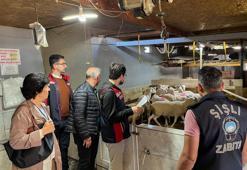 Şişli’de kurban satış ve kesim yerleri denetlendi