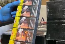 Durdurulan minibüsten 35 bin paket kaçak sigara çıktı