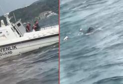 İstanbul Boğazı'nda vapurdan düşen 10 yaşındaki kız kurtarıldı; o anlar kamerada