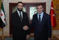 Cumhurbaşkanı Yardımcısı Yılmaz, Suriye Cumhurbaşkanı Şara ile bir araya geldi