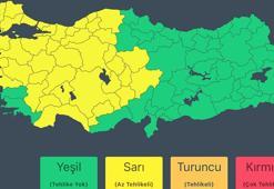 İçişleri Bakanlığı'ndan 38 kent için 'sarı' kodlu uyarı