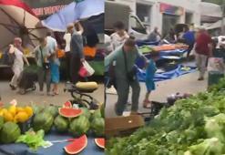 Bursa'da lodos yaşamı olumsuz etkiledi; pazar tezgahları devrildi