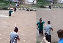 Kapıkaya Kanyonu'nda debinin yükselmesiyle mahsur kalan 35 kişiyi ekipler kurtardı