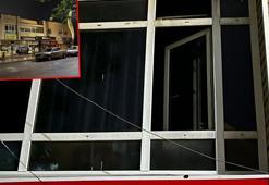 İş merkezinin 2'nci katında kilitli kalan alkollü kişi, pencereden inmek isterken düştü