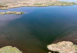 Su seviyesi düşen Eber Gölü'nde kaçak kullanım yılda 22 milyon ton