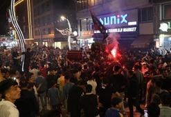 Tatil edilen maçın ardından Van'da sevinç gösterileri